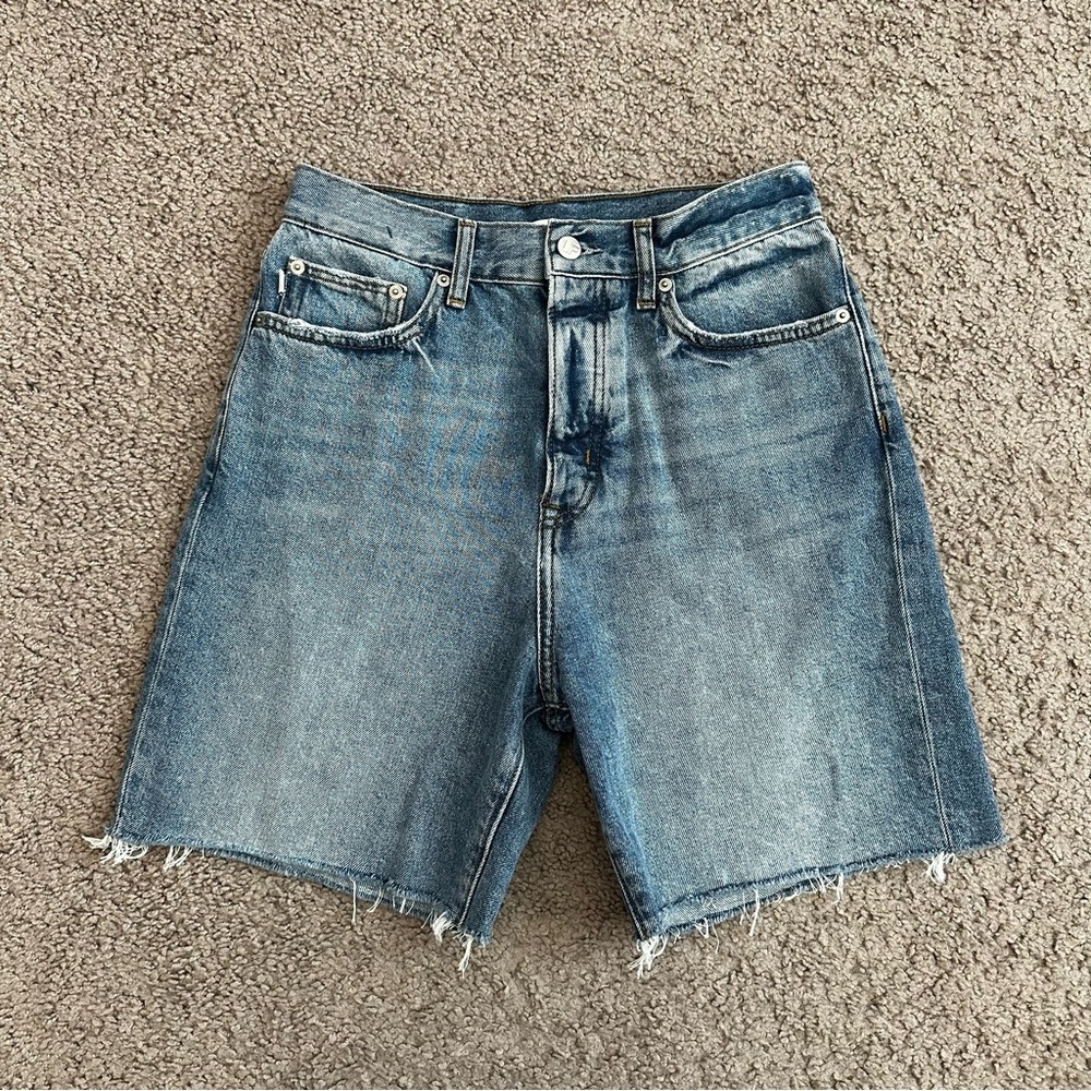Lovers and Friends Devon High Rise 90's Cut Off Denim Short Womens 27